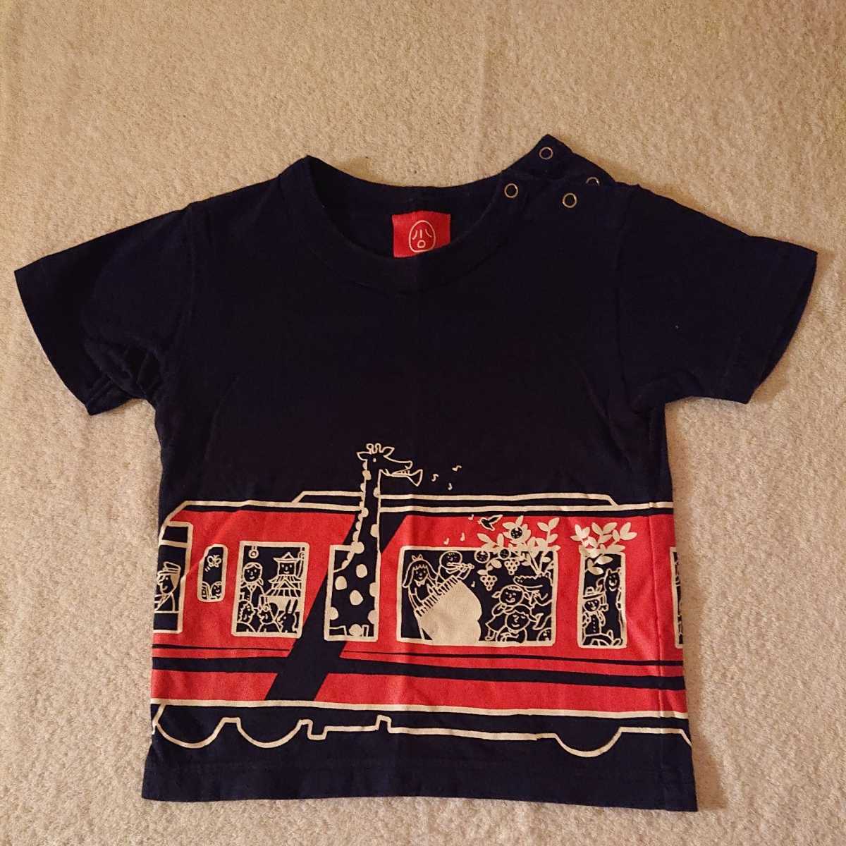 【USED】 OJICO Tシャツ サイズ2A ☆ オジコ 紺_画像1