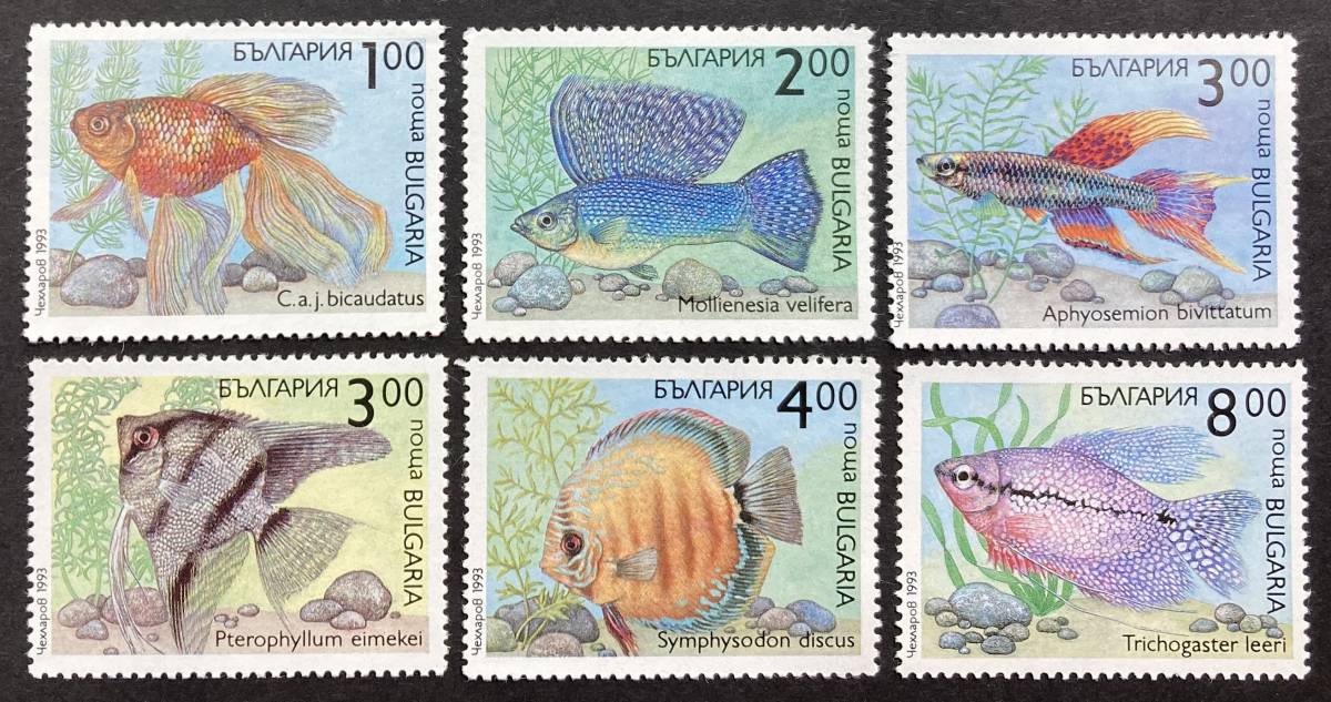 ブルガリア 1993年発行 魚 切手 未使用 NH_画像1