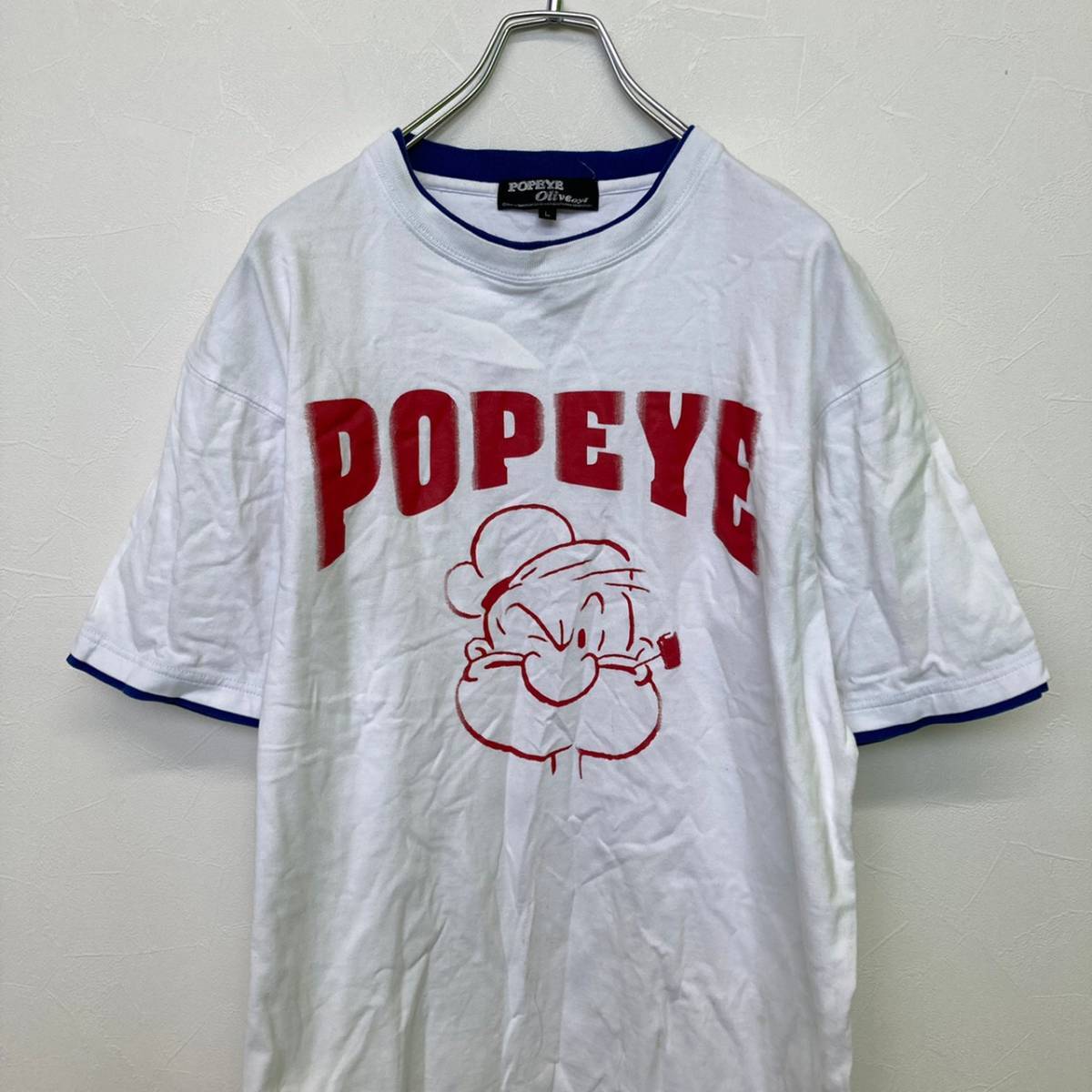 POPEYE/ポパイ 半袖 Tシャツ ホワイト 白 メンズ L_画像2