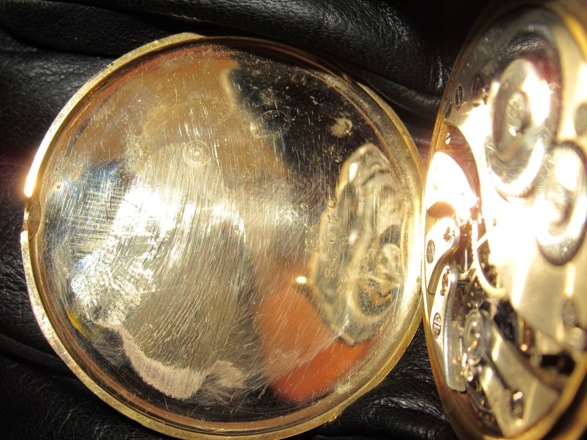 18金 金無垢懐中時計 稼働品 JUVENIA ジュベニア シリアルナンバー451060の画像8