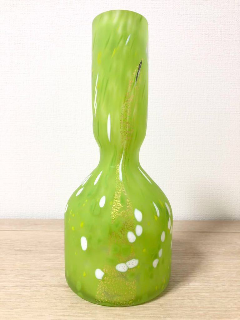 美品!! 文化勲章受賞作家「藤田喬平」 手吹 花瓶 ngadirgo