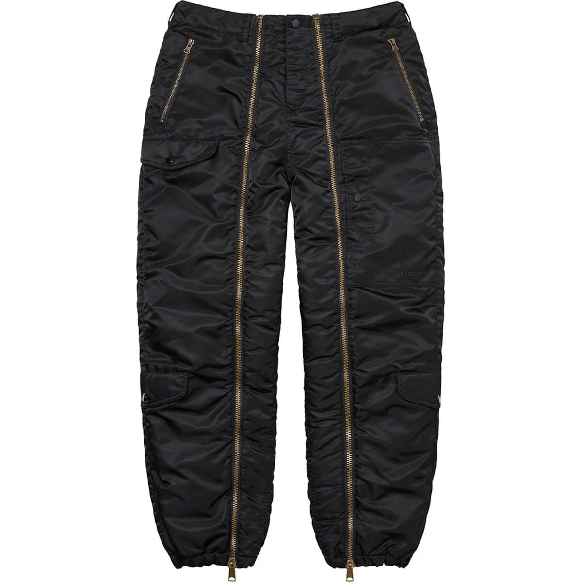 【新品未開封】Supreme Nylon Flight Pant Black L 22FW 国内正規品付属品完備 フライトパンツボックスロゴboxlogoAlphaCowichan