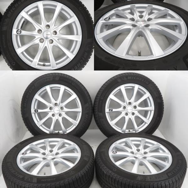 中古タイヤ ホイールセット 235/55R18 100T 18インチ 18x7.5J +35 5穴 PCD114.3 raution RS01 冬 送料無料（沖縄、離島除く）a09619_画像3