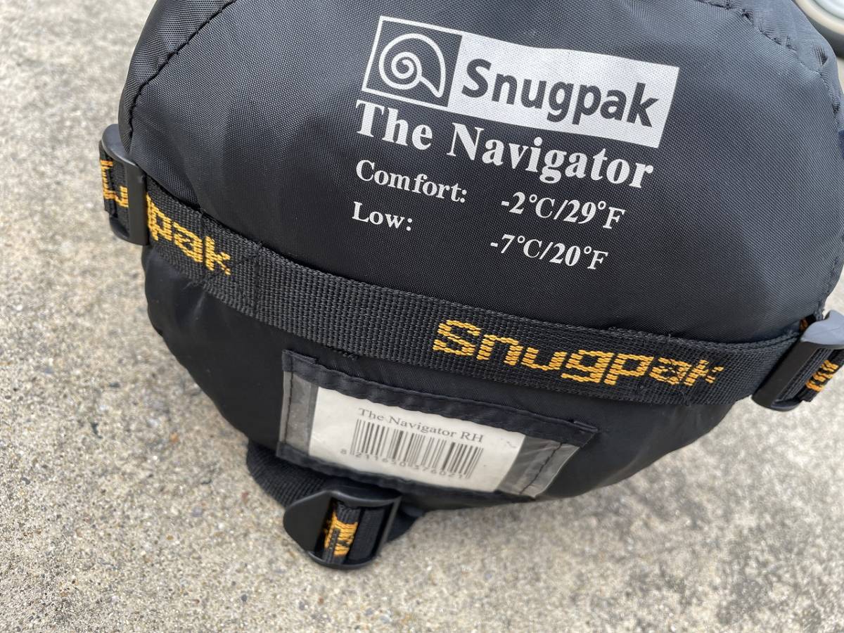 ブラック×オレンジ 三菱デリカ キャンプ Snugpak スナグパック 寝袋 Navigator ナビゲーター 黒 ブラック スリーピングバッグ シュラフ_画像3