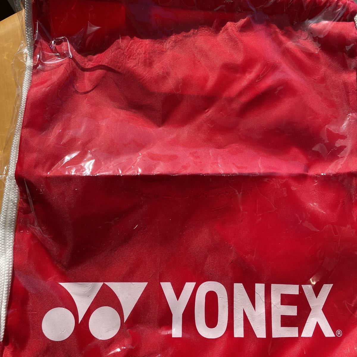 ヨネックス YONEX シューズケース シューズ 袋 赤 レッドの画像1