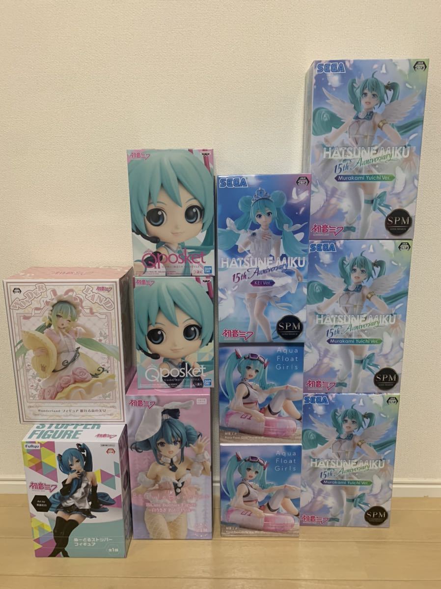 新品未開封 初音ミク まとめ フィギュア Qposket ぬーどるストッパー