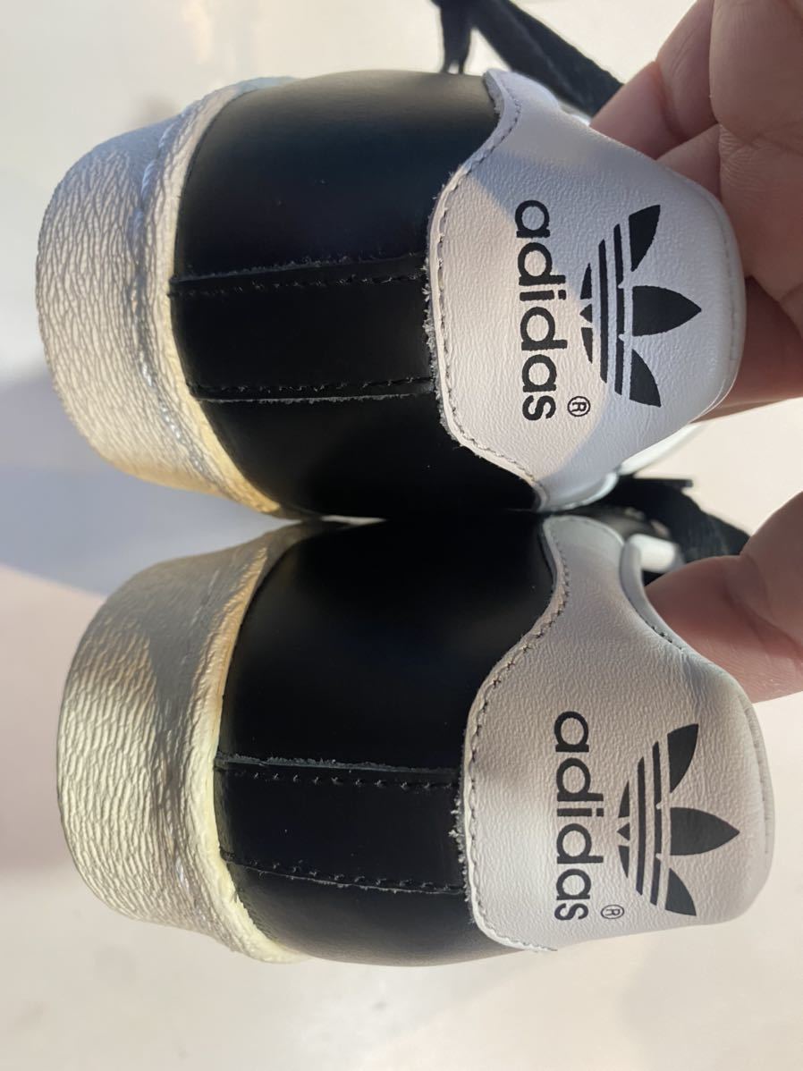 2015 adidas スーパースター 80s VINTAGE DX 黒×白 US6 新品 S74935_画像4