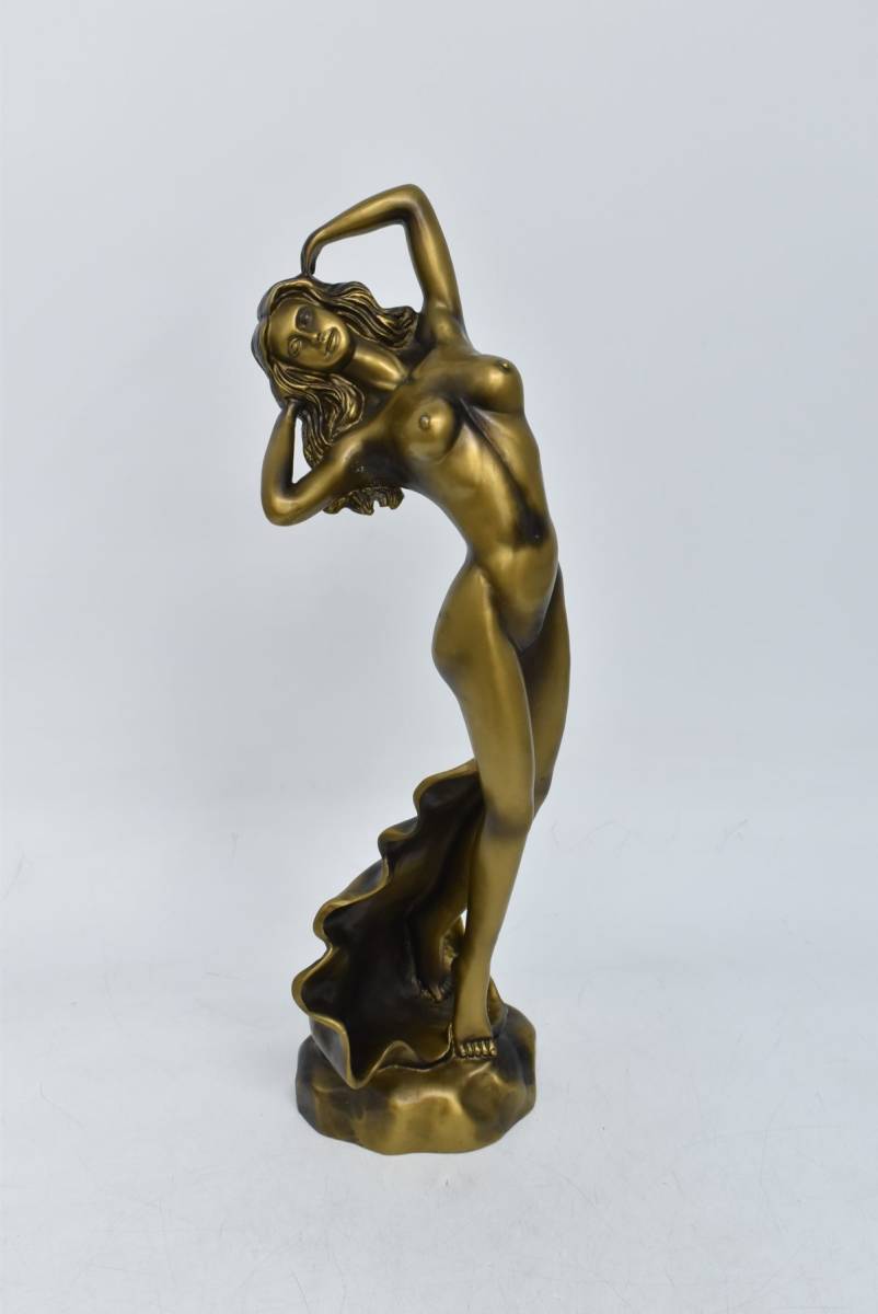 312L 1104M2 置物 オブジェ ブロンズ像 裸婦像 銅像 女性象 金属工芸 