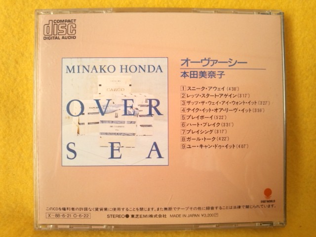 現(xiàn)品限りおまけ有りCD 本田美奈子 OVERSEA