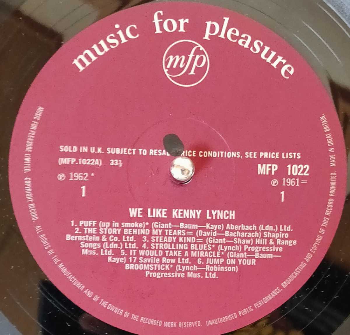 UK盤　60s Kenny Lynch　We like Kenny Lynch_画像3