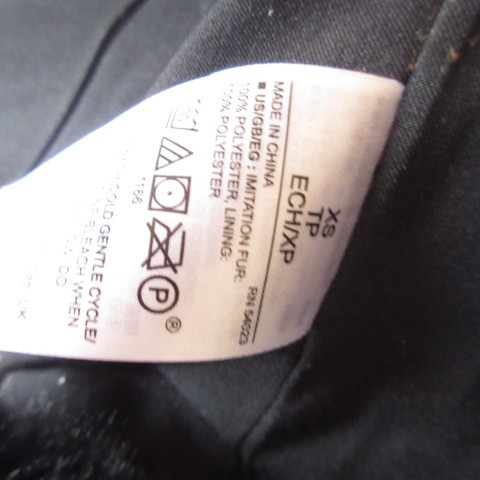 0 unused goods GAP Gap * outer fake fur jacket coat warm * lady's black XS size 