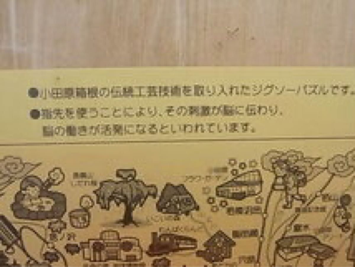 小田原箱根 伝統工芸　木製　ジグソーパズル　西さがみMAP　35ピース　真鶴　湯河原
