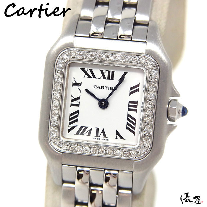 【俵屋】カルティエ パンテールSM ダイヤベゼル 後期モデル 極美品 レディース 時計 Cartier Panthere