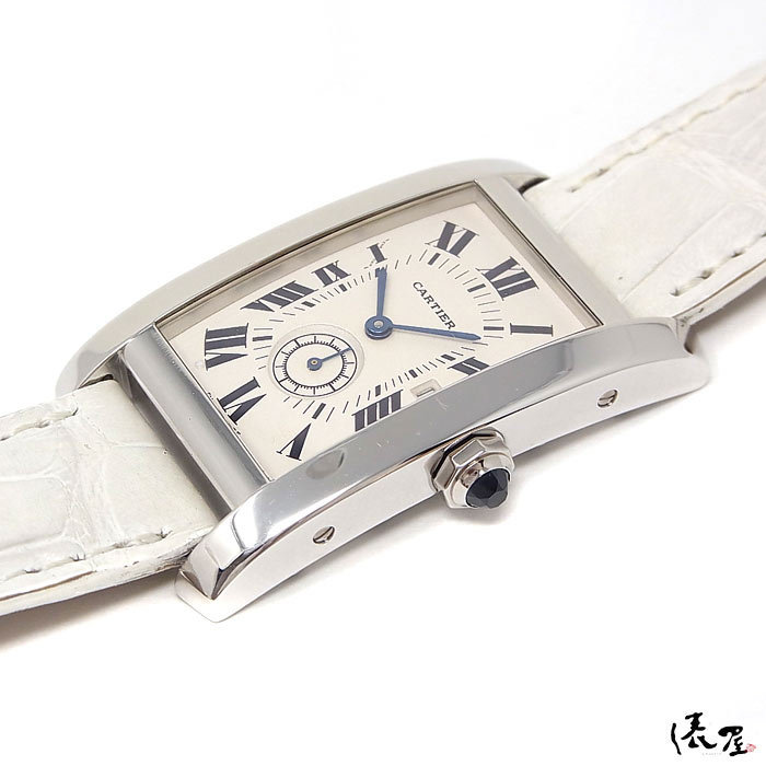 [Cartier] Louis Cartier бак US K18WG превосходный товар small second мужской часы cartier. магазин 