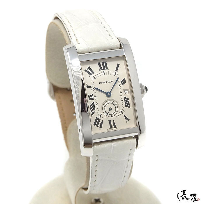 [Cartier] Louis Cartier бак US K18WG превосходный товар small second мужской часы cartier. магазин 