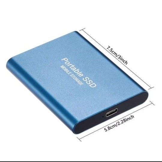 即日発送可】【動作確認済】SSD ポータブル 外付け 2TB 耐衝撃 大容量