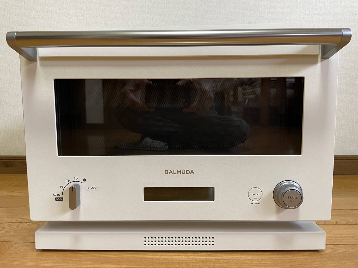 極美品】BALMUDA THE RANGE K04A-wh ホワイト 生活家電 電子レンジ