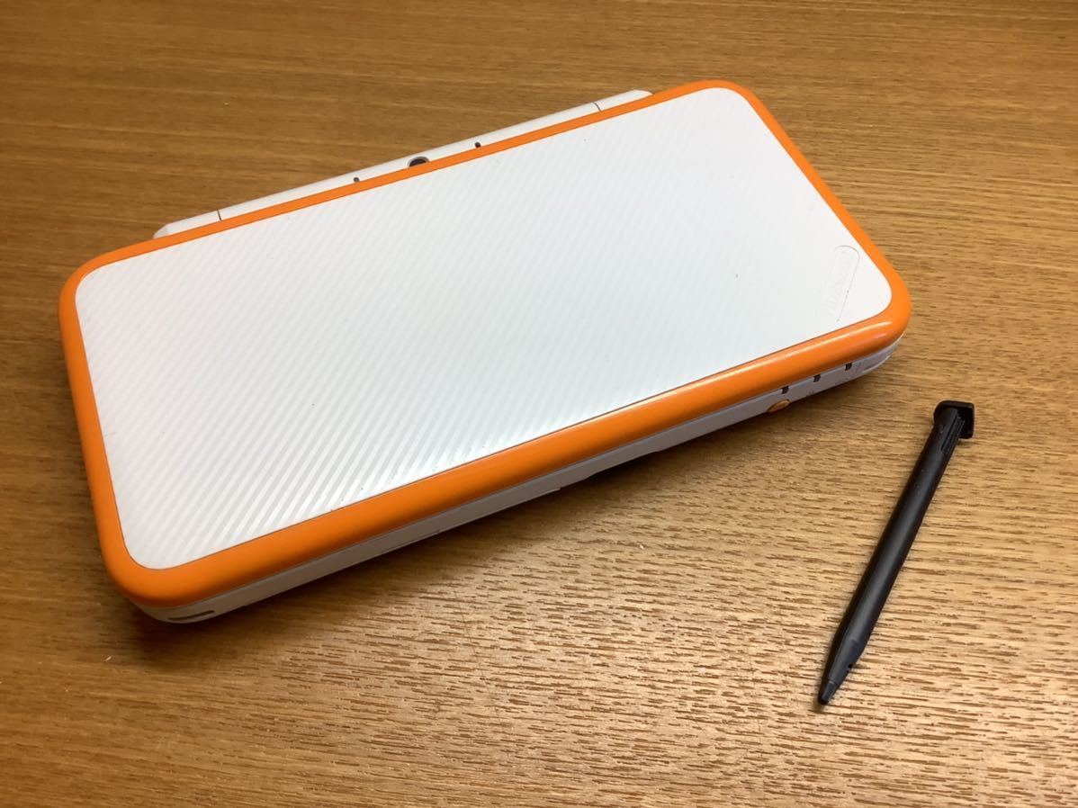 み new ニンテンドー2DS LL ホワイト×オレンジ 本体 ソフト セット