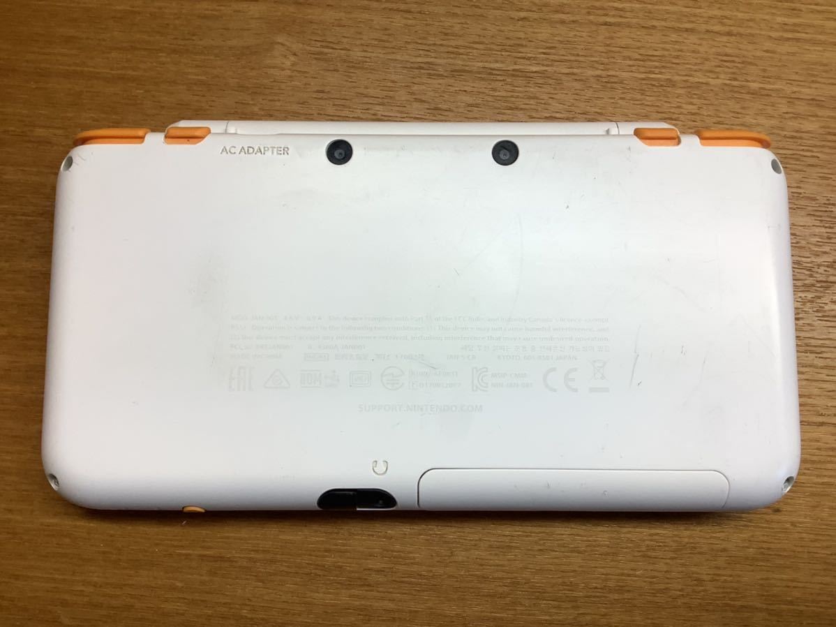 み new ニンテンドー2DS LL ホワイト×オレンジ 本体 ソフト セット