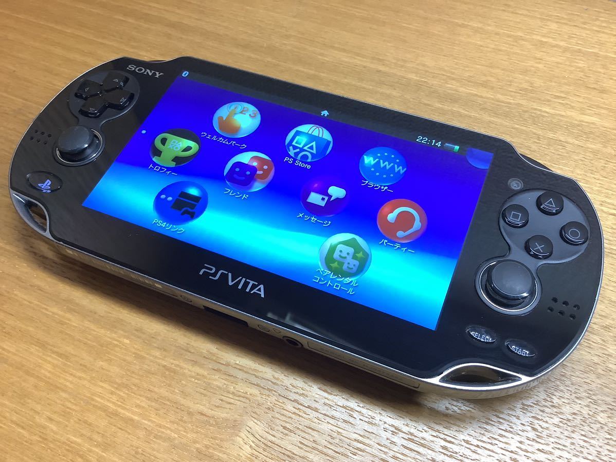 最高の 1640【美品】PSVITA VITA 1000 クリスタルブラック 携帯用