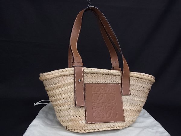 新品・未使用品 LOEWE ロエベ ショルダーバック カゴバック 茶色