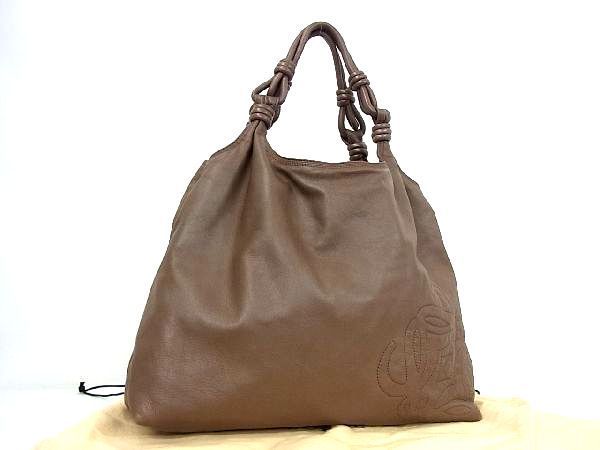 ヤフオク! - 1円 □美品□ LOEWE ロエベアナグラム ナッパレザー...