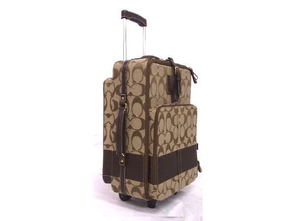 最終値下げ COACH(コーチ)シグネチャー キャリーケース F77020 Yahoo!オークション - 1円 美品 COACH コーチ F77020