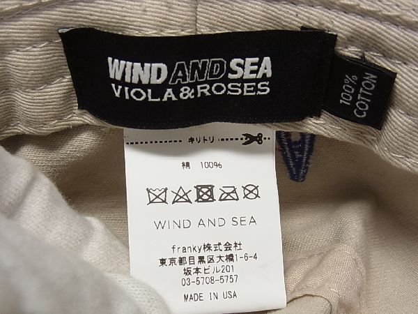 60％OFF】 wind and sea × violaroses バケットハット ecousarecycling.com