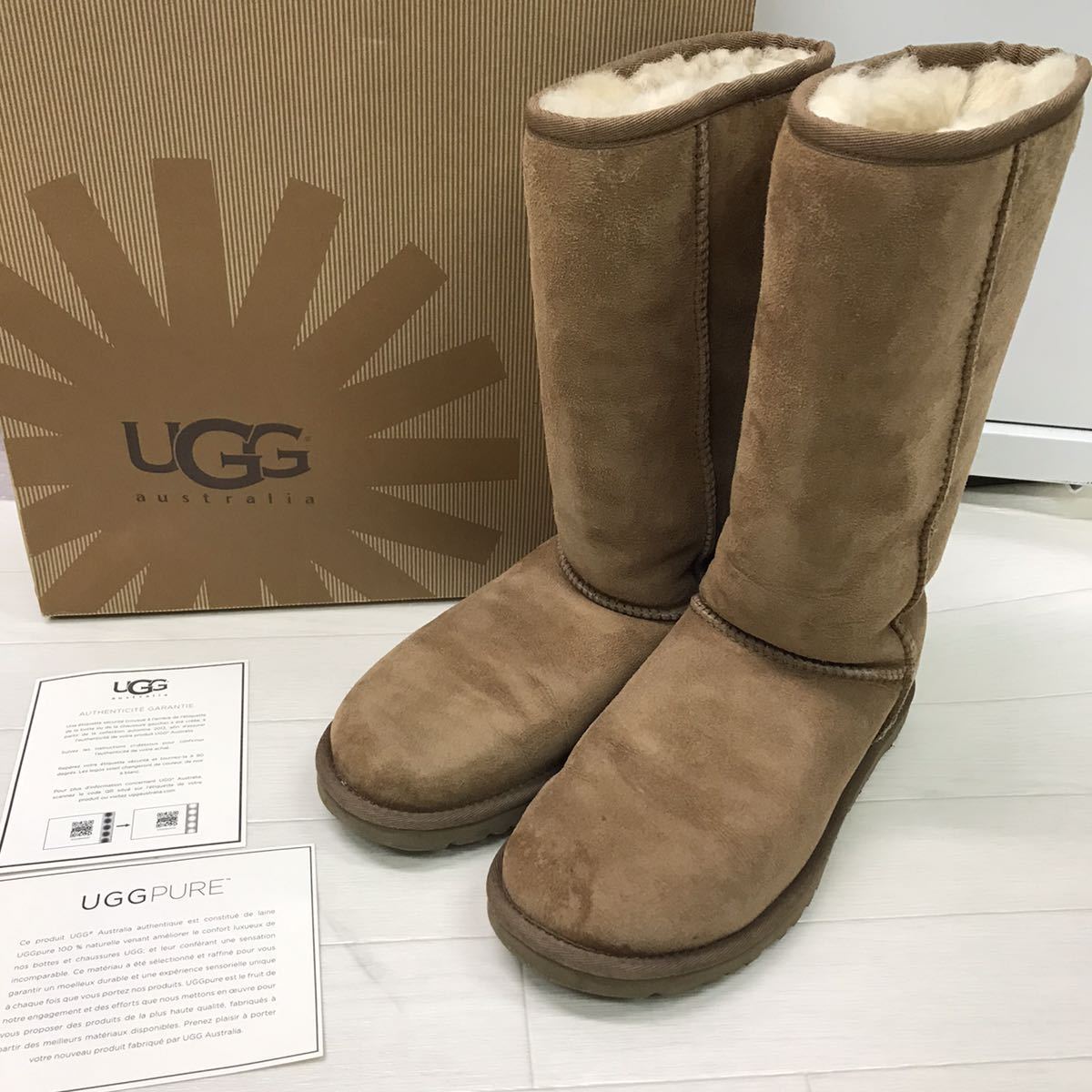 正規品2023】 超美品!!UGG リボンラメブーツ US6 23.0㎝ 5lHfE