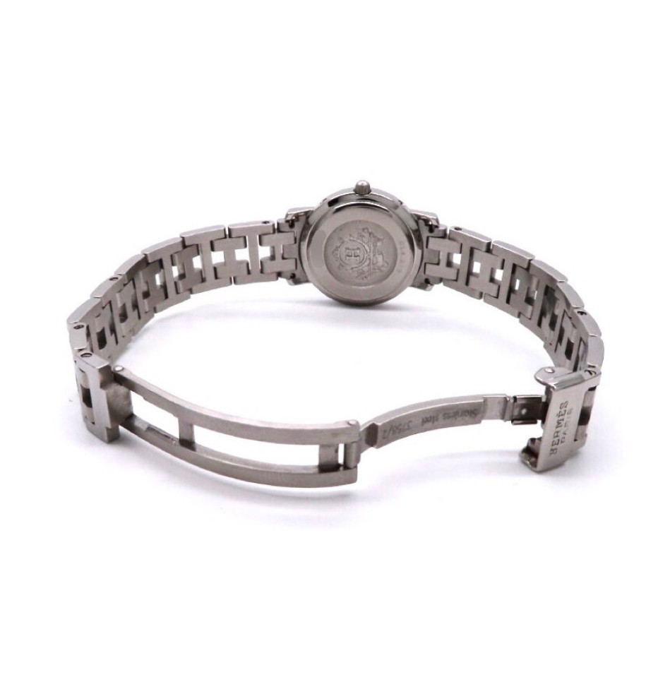 HERMES】エルメス 時計 'クリッパー CL4 210' ピンク文字盤 極美 HERMES】エルメス 時計 'クリッパー CL4 210' ピンク文字盤 極美