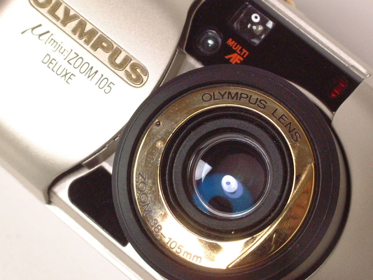 OLYMPUS μ mju: ZOOM 105 DELUXE ミュー MULTI AF ZOOM 38-105mm 外観 ...