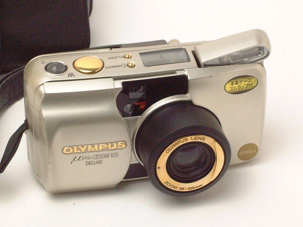 OLYMPUS μ mju: ZOOM 105 DELUXE ミュー MULTI AF ZOOM 38-105mm 外観 ...