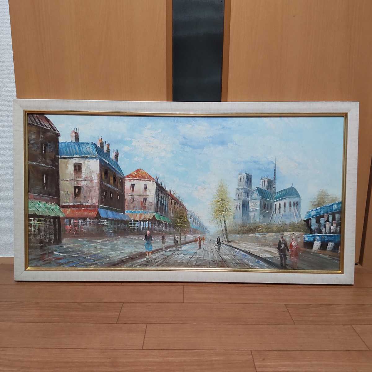 199 絵画 油彩 油絵 風景画 Y.Simon 作 街並 額装 | cmjuripiranga.pb