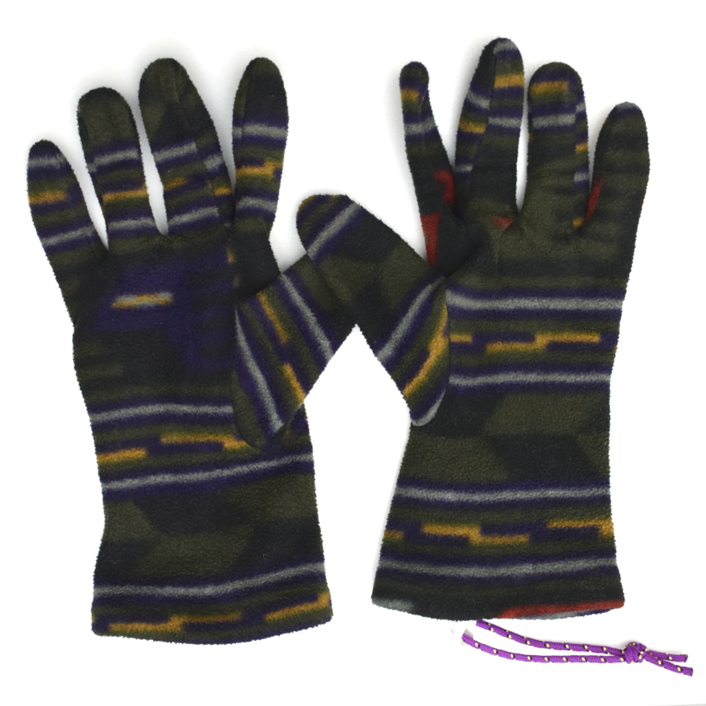 90s patagonia パタゴニア 1995 アナトリア コンドル シンチラ フリース グローブ 手袋 USA製 size.M _画像2