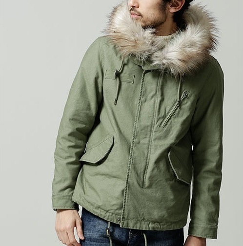 ☆新品 ナノユニバース ファー付3WAY ショートモッズコート WEB限定