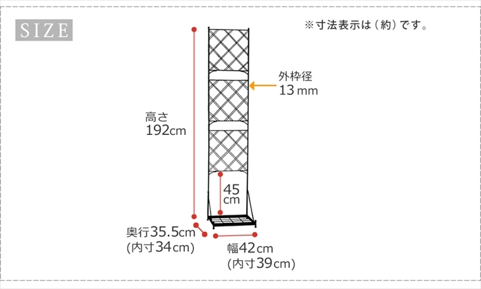 プランター台付フェンス スリムタイプ ブラック アーガイルフェンス アイアン ガーデンフェンス プランター 柵 仕切り M5-MGKSMI00350BLK_画像9