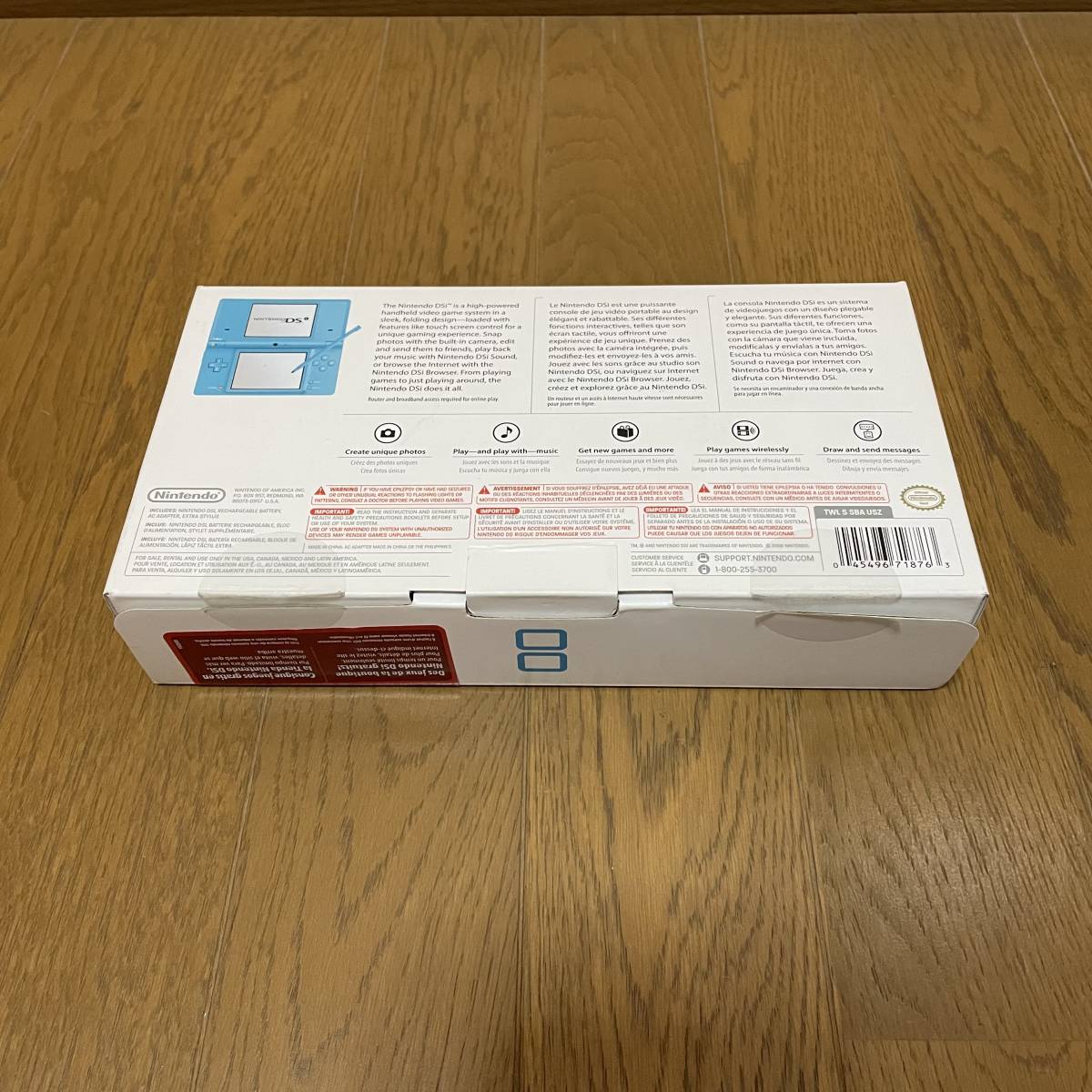 Nintendo DSi коврик голубой корпус полный комплект Северная Америка версия ограничение цвет коробка инструкция имеется прекрасный товар иностранная версия Nintendo nintendo анонимность рассылка 