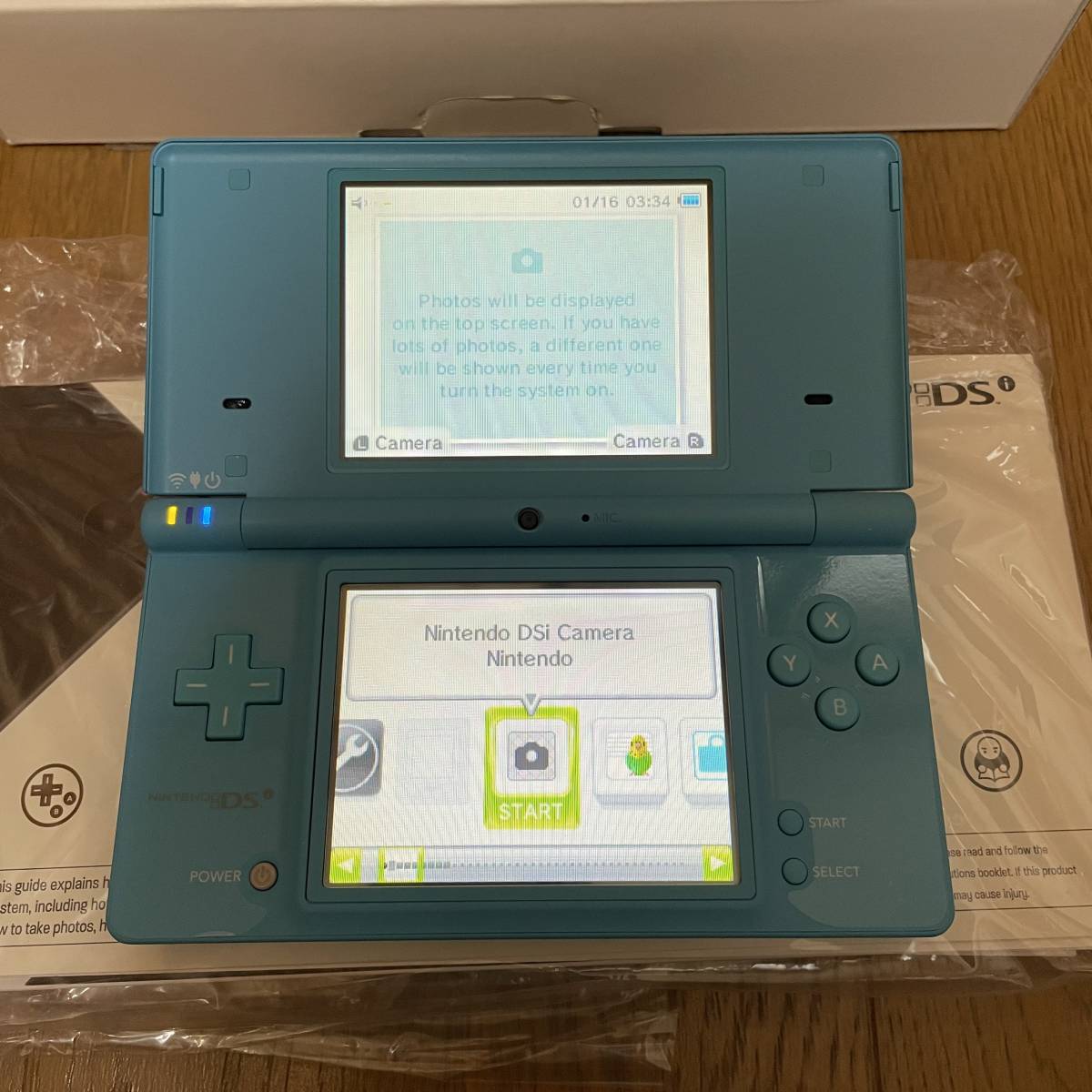  Nintendo DSi коврик голубой корпус полный комплект Северная Америка версия ограничение цвет коробка инструкция имеется прекрасный товар иностранная версия Nintendo nintendo анонимность рассылка 