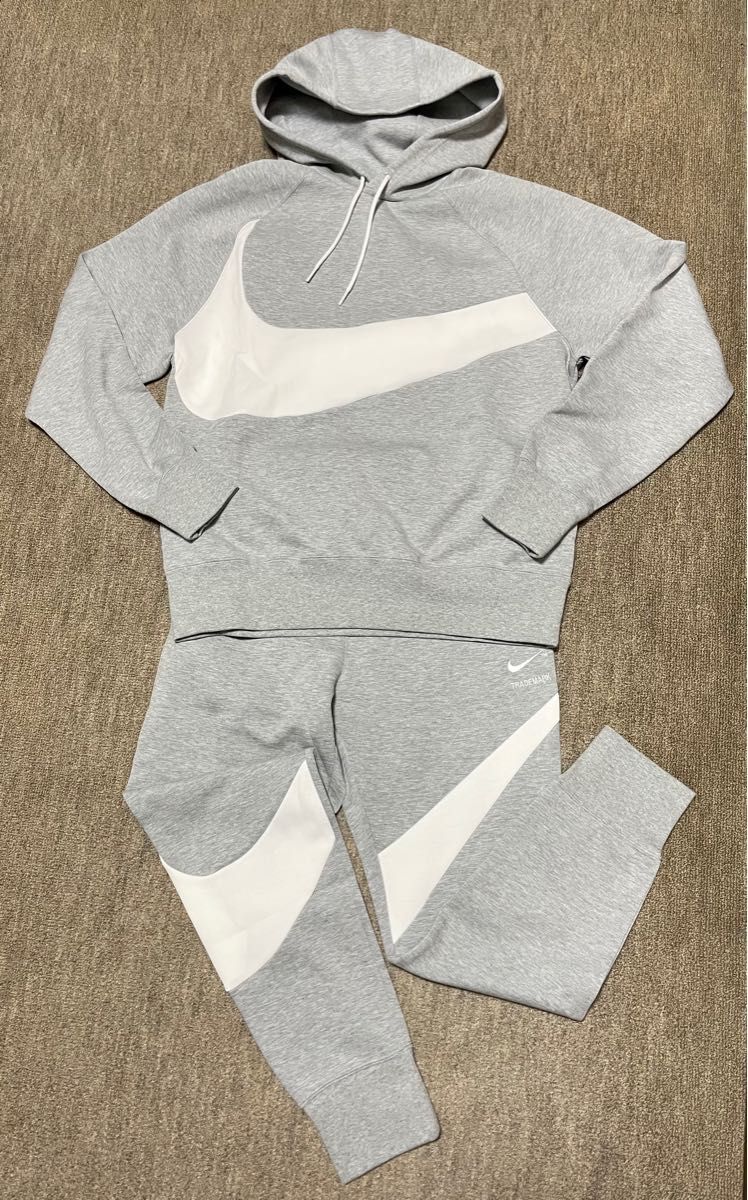 週末セール★新品★最新★NIKE★ナイキ★ビッグスウッシュ★スウェット★セットアップ ★L★グレー