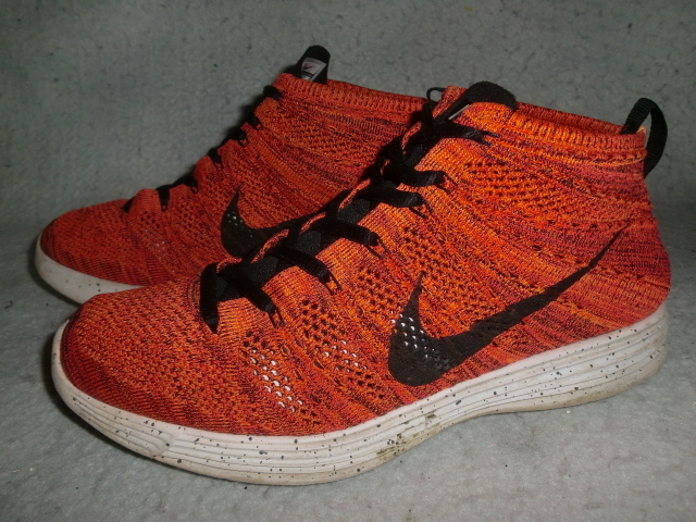 ★NIKE LUNAR FLYKNIT CHUKKA `14製ナイキ 554969 ルナ フライニット チャッカ オレンジ/ブラック ZOOM SB JORDAN DUNK COLTEZ ACG_画像1