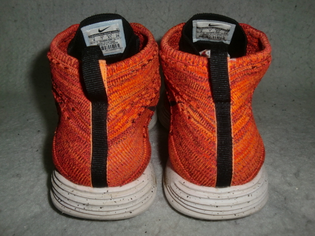 ★NIKE LUNAR FLYKNIT CHUKKA `14製ナイキ 554969 ルナ フライニット チャッカ オレンジ/ブラック ZOOM SB JORDAN DUNK COLTEZ ACG_画像3