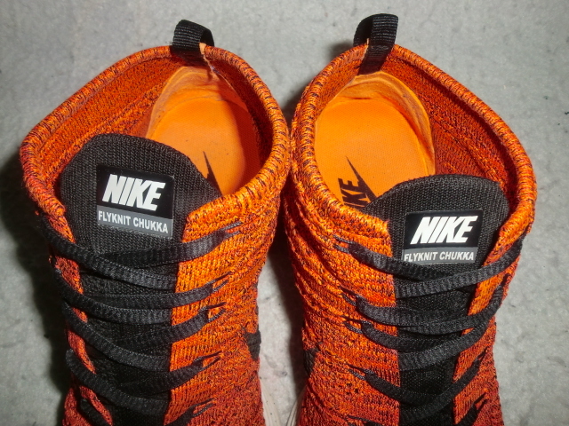 ★NIKE LUNAR FLYKNIT CHUKKA `14製ナイキ 554969 ルナ フライニット チャッカ オレンジ/ブラック ZOOM SB JORDAN DUNK COLTEZ ACG_画像7