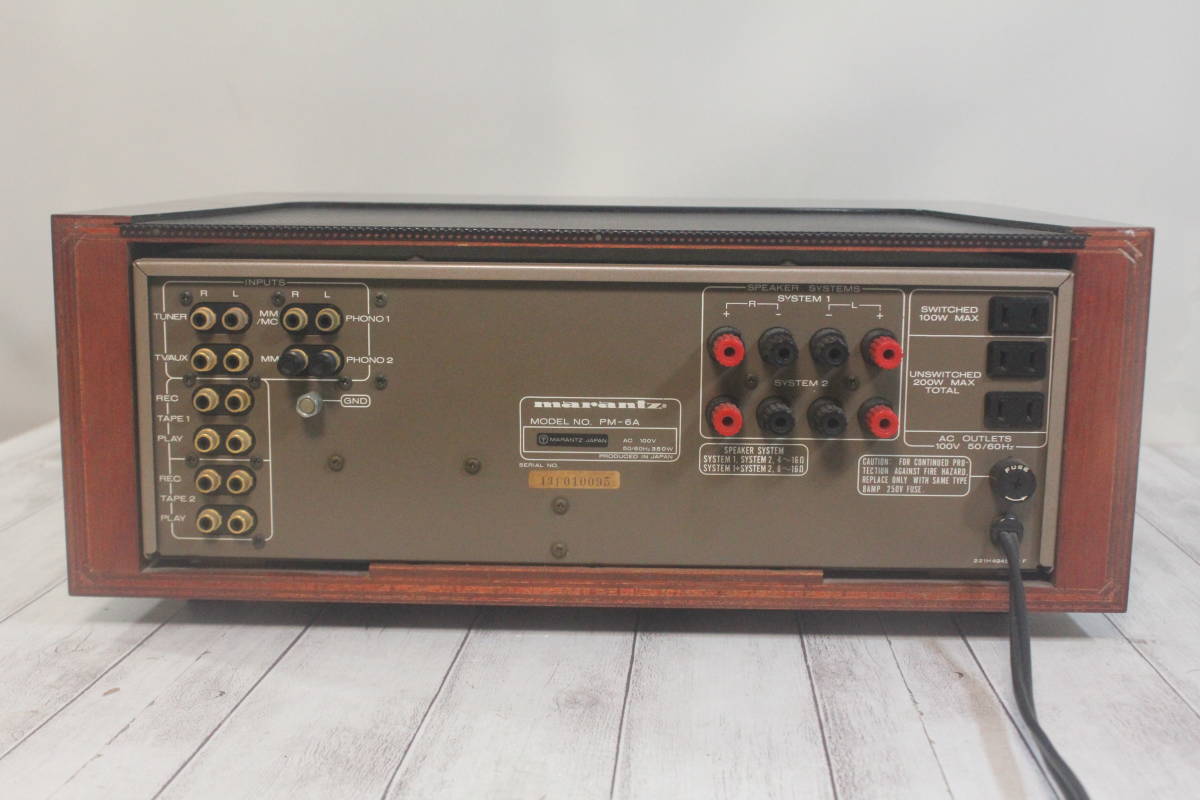 Yahoo!オークション - marantz プリメインアンプ PM-6A ウッド Yahoo!オークション - marantz プリメインアンプ PM-6A ウッド
