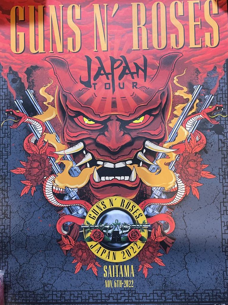 ガンズアンドローゼズGuns N' Roses2 022さいたまスーパーアリーナ限定リトグラフ_画像1