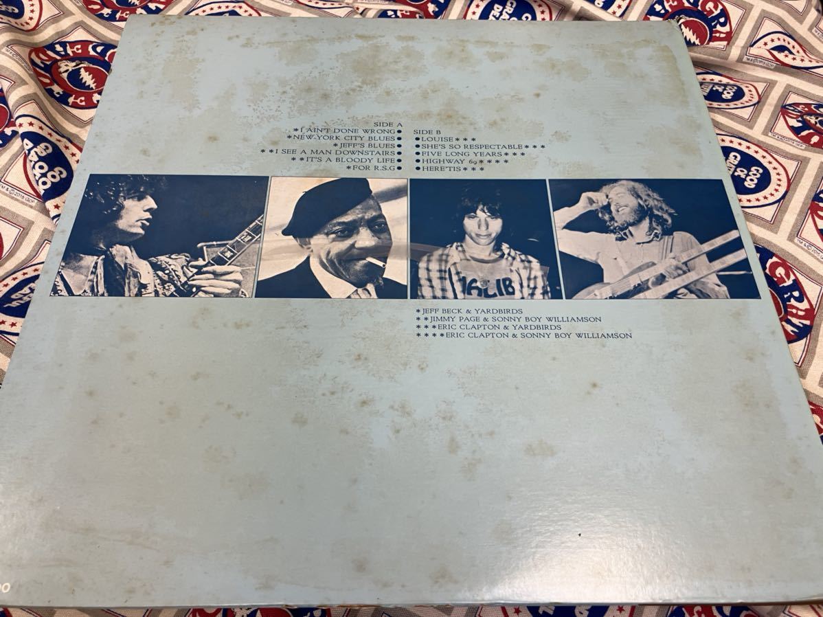 Beck Page＆Clapton★中古LP国内盤帯付「ベック・ペイジ＆クラプトン」の画像2