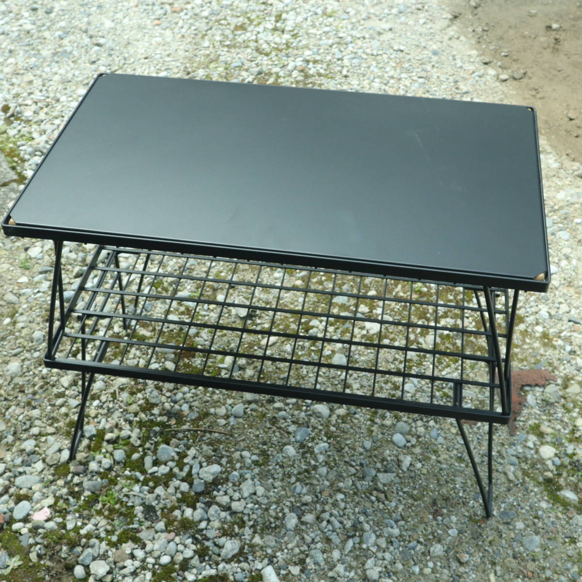 フィールドラック用天板（ブラック）×4枚　クッキングテーブル キャンプ テーブル