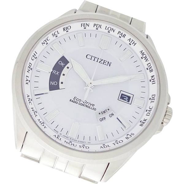CITIZEN 逆輸入 CB0011-51A シチズン 日本製 エコドライブ 電波時計 10BAR ワールドタイム メンズ 腕時計