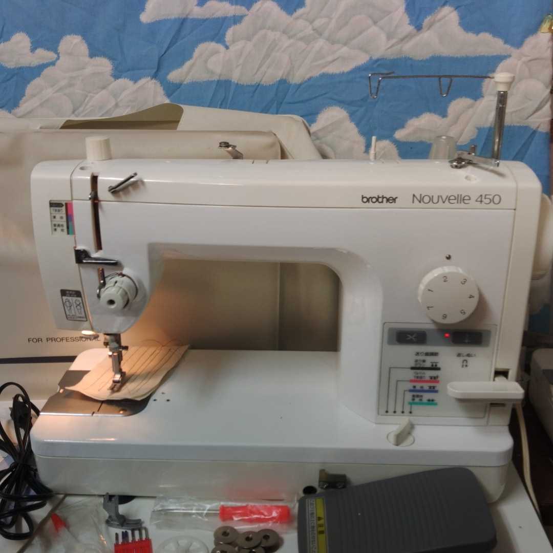 格安人気 ブラザー職業用ミシン ヌーベル450 ワイドテーブル付