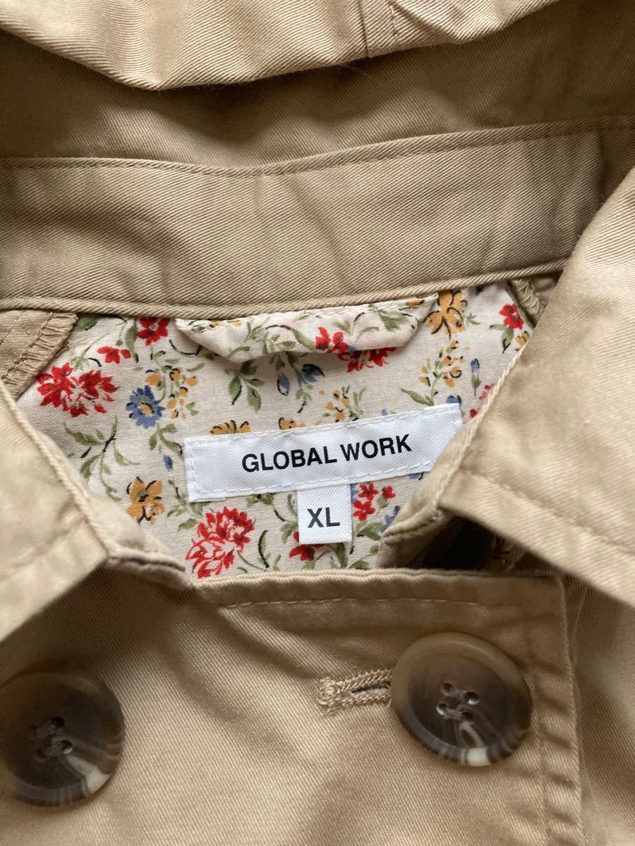 GLOBAL WORKキッズ　トレンチコート　xxL