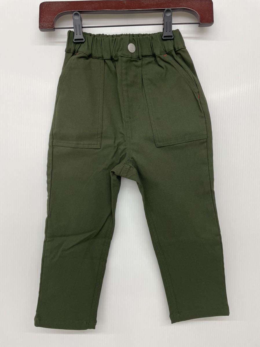  новый товар #good vibes only Kids брюки 110 оливковый хаки длинные брюки casual простой 